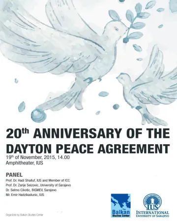  20th Anniversary of the Dayton Peace Agreement 