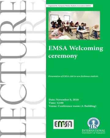  Presentation of EMSA club to new freshman students 