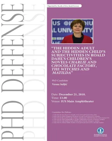  The Hidden Adult And The Hidden Child’s Subjectivities In Roald Dahl’s Children’s Novels Charlie And Chocolate Factory, The Witches And Matilda 