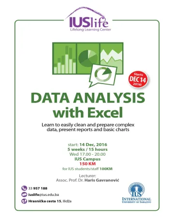 DATA ANALYSIS with Excel 