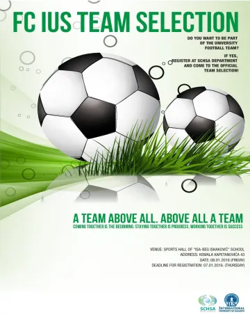  FC IUS Team Selection 