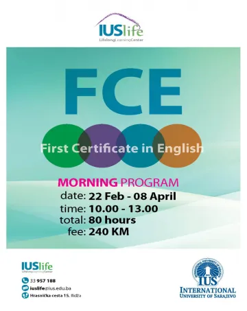  Morning Program "First Certificate in English" 