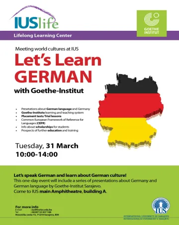  Meeting World Culture at IUS - “Let’s speak German with Goethe Institute'' 