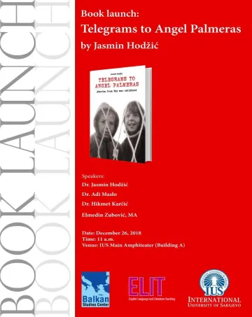  Book launch: "Telegrams to Angel Palmeras" by Jasmin Hodžić 