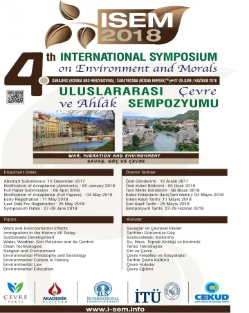  4th INTERNATIONAL SYMPOSIUM ON ENVIRONMENT AND MORALS 