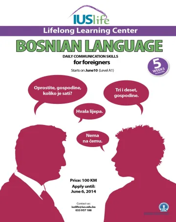  Bosnian language course 