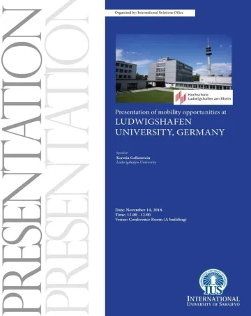  Mobility Opportunities: Ludwigshafen University, Germany 