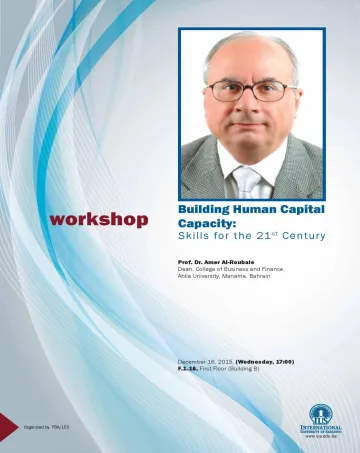  Workshop - Building Human Capital Capacity: Skills For The 21st Century 