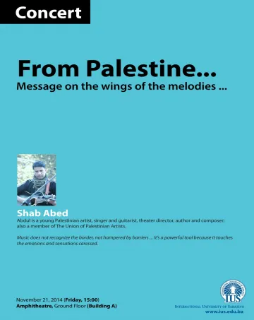  Concert - From Palestine... Message on the wings of the melodies ... 