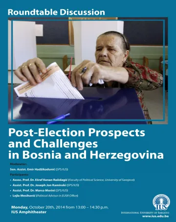  Post-Election Prospects and Challenges in Bosnia and Herzegovina 