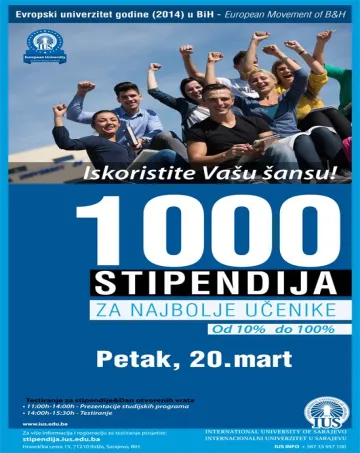  Testing for scholarships and Open Day at IUS 