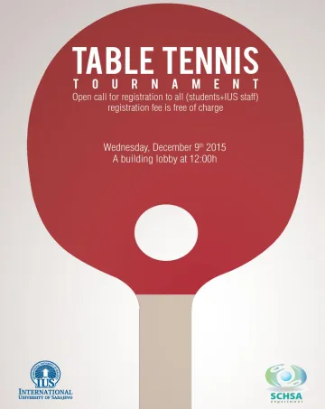  Table Tennis Tournament 