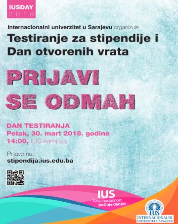  TESTIRANJE ZA STIPENDIJE 30. MART 2018. 