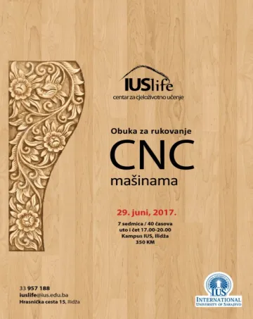  Obuka za rukovanje CNC mašinama 