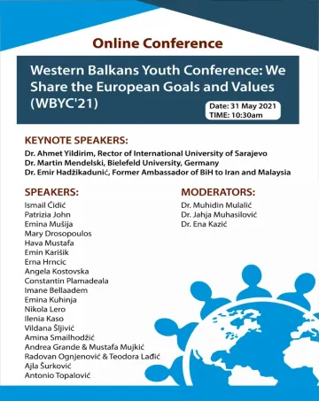  Western Balkans Youth Conference: We Share the European Goals and Values (WBYC'21) 