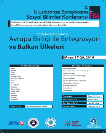  Second Sarajevo International Conference of Social Sciences 