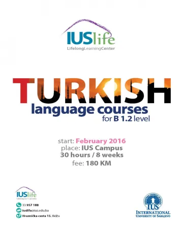  Turkish Language Courses for B 1.2 level 