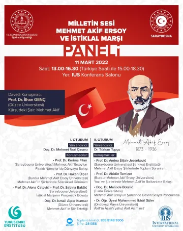  Panel on the Voice of Nation, Mehmet Akif Ersoy and the Turkish National Anthem 