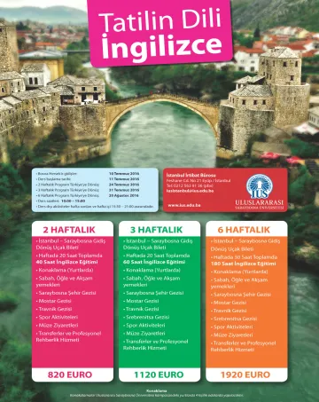  Tatilin Dili İngilizce - Yaz Kursu 