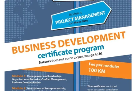  BUSINESS DEVELOPMENT certificate program 3rd Module 