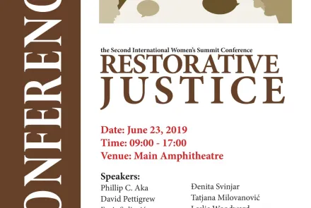  The Second International Women’s Summit Conference: Restorative Justice 