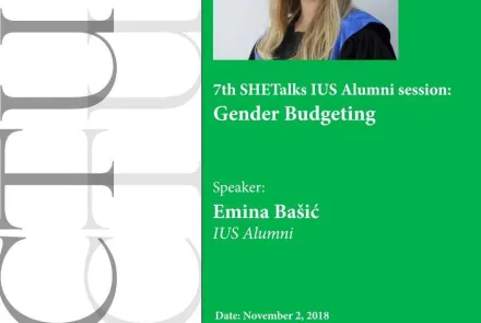  7th SHETalks IUS Alumni Session: "Gender Budgeting" 