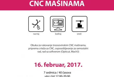  Obuka za rukovanje CNC mašinama 