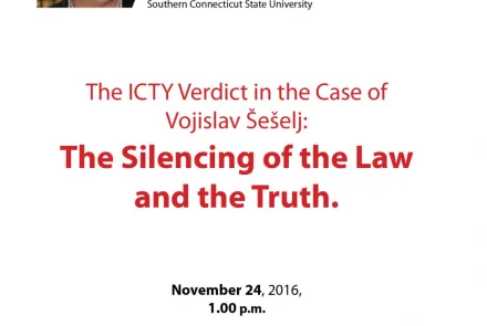  The ICTY Verdict in the case of Vojislav Šešelj: The Silencing of the Law and the Truth 