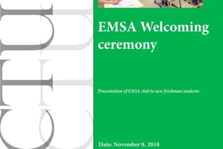 Presentation of EMSA club to new freshman students 