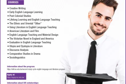  Study English Language and Literature at IUS! 
