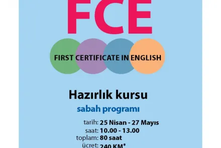  Morning Program: "First Certificate in English" 