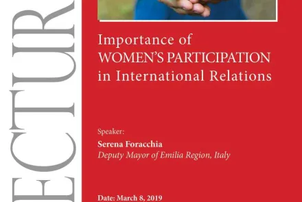  Importance of  WOMEN’S PARTICIPATION in International Relations 