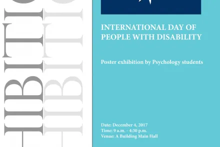  INTERNATIONAL DAY OF PEOPLE WITH DISABILITY 