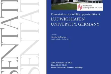  Mobility Opportunities: Ludwigshafen University, Germany 