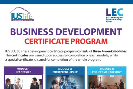  BUSINESS DEVELOPMENT CERTIFICATE PROGRAM 