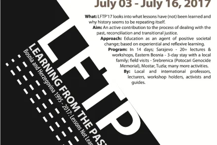  International Summer School “Learning from the Past " 