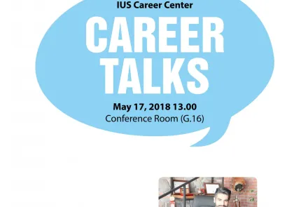  CAREER TALKS: IUS Alumnus Yusuf Demir 