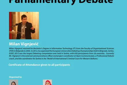  Rhetoric & British Parliamentary Debate 