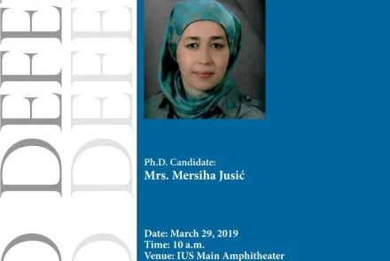 Ph.D. Defense of Mersiha Jusić 