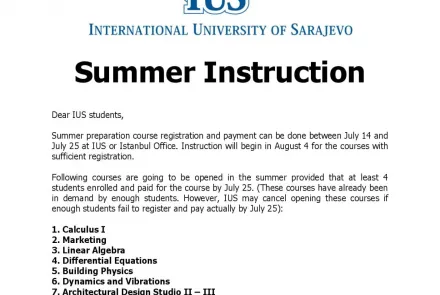  Summer Instruction 