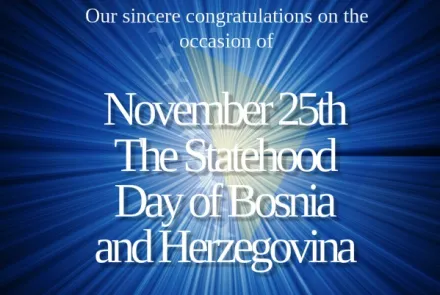  The Statehood Day of Bosnia and Herzegovina 