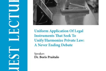  Uniform Application Of Legal Instruments That Seek To Unify/Harmonize Private Law 