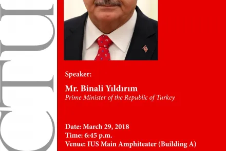  Lecture by Binali Yıldırım, Prime Minister of the Republic of Turkey 